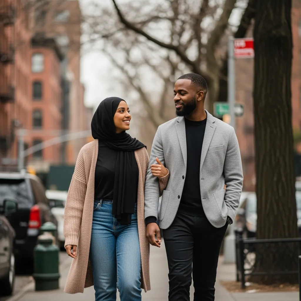 Black American Muslim Vibe couple ready for marriage | Black American Muslim Vibe hero image